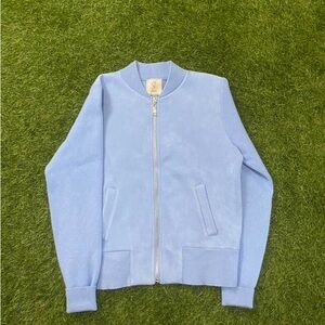 Light Blue Bomber Jacket